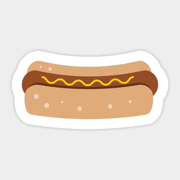 Hotdog Sticker by Jonathan Wightman